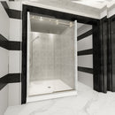 Load image into Gallery viewer, Ivanees Single Sliding Frameless Shower Door 8mm Clear Tempered Glass - Barn Door Style
