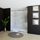Load image into Gallery viewer, 60&quot; X 76&quot; Armani Grey Alcove Shower Wall Kit - Shower Door / Wall System / Solid Surface Shower Base Tray with Covered Drain