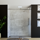 Load image into Gallery viewer, 60&quot; X 76&quot; Armani Grey Alcove Shower Wall Kit - Shower Door / Wall System / Solid Surface Shower Base Tray with Covered Drain
