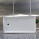 Load image into Gallery viewer, Acrylic shower tray Resin and fiberglass Three tile flanges Left Drain