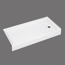 Load image into Gallery viewer, Acrylic shower tray Resin and fiberglass Three tile flanges Right Side