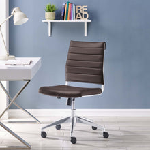 Load image into Gallery viewer, Jive Ribbed Armless Mid Back Swivel Conference Computer Chair In Mulitcolor