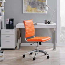 Load image into Gallery viewer, Jive Ribbed Armless Mid Back Swivel Conference Computer Chair In Mulitcolor