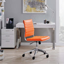 Load image into Gallery viewer, Jive Ribbed Armless Mid Back Swivel Conference Computer Chair In Mulitcolor