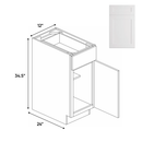 Load image into Gallery viewer, Full Height Single Door Base Cabinets - 12 in W x 34.5 in H x 24 in D - BUILDMYPLACE