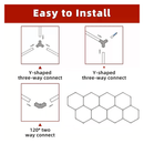 Load image into Gallery viewer, Hexagon LED Garage Light, 8 Hex Kit (35pcs), 6w/pc (Total Power 210W), 6500K, 120 - 130lm/w, AC100 - 277v,IP44, CRI:&gt;80, For Garage, Shop, Gym, Basement, Barbershop, Warehouse, Car Detailing Shop - LEDMyPlace