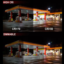 Load image into Gallery viewer, LED Canopy Light with 30W - 70W Selectable Wattage &amp; 3000K - 5000K CCT – Bronze - LEDMyPlace