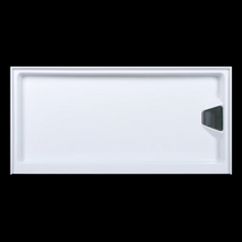 Load image into Gallery viewer, 60&quot; x 76&quot; Frameless Shower Door - Acrylic Shower Pan with Drain - Shower Kit with 5pc Shower Wall System