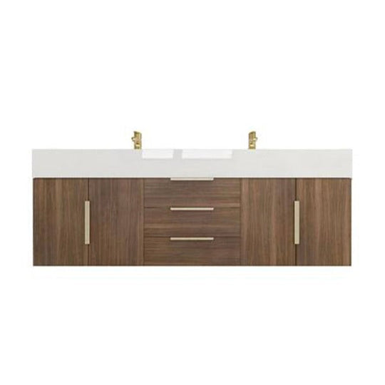 Blossom Floating / Wall Mounted Bathroom Vanity With Acrylic Sink Top & Aluminum Alloy Frame