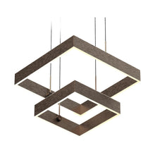 Load image into Gallery viewer, 2-lights-square-chandelier-lighting-141w-3000k-brown-hanging-chandelier-lights