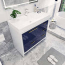 Load image into Gallery viewer, Ashley 42 Inch Freestanding Bathroom Vanity With Reinforced Acrylic Sink Top, 4 Drawers &amp; 2 Doors