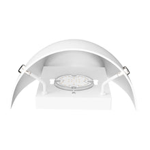Load image into Gallery viewer, half-moon-wall-led-sconce-white-shade
