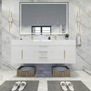 Load image into Gallery viewer, Blossom Floating / Wall Mounted Bathroom Vanity With Acrylic Sink Top &amp; Aluminum Alloy Frame