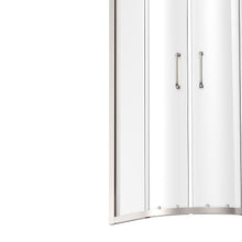 Load image into Gallery viewer, Ivanees 36 in. x 36 in. x 76 In Framed Corner Sliding Shower Enclosure with curved glass