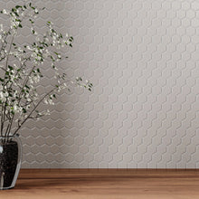 Load image into Gallery viewer, 1 In Hexagon Soho Halo Grey Matte Glazed Porcelain Mosaic