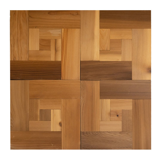 12" x 12" x 0.23 mm Milano Wood Mosaic Tile (5.01 sq.ft/ctn)