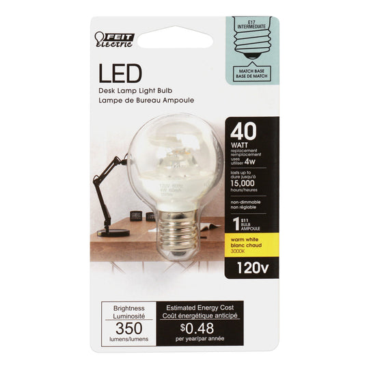 LED light bulb, 40W ,S11, E17 Base, 3000K
