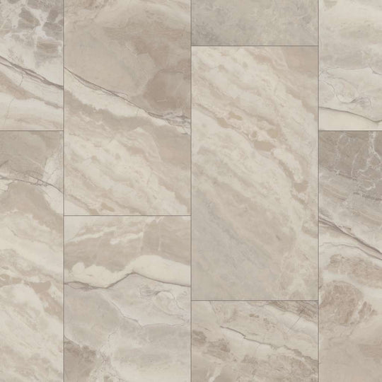 Shaw Floorte, Paragon Tile Plus 1022V-06015 Gypsum SPC Vinyl Flooring 12" X 24" X 5.5mm Thickness (15.83 SF/CTN)