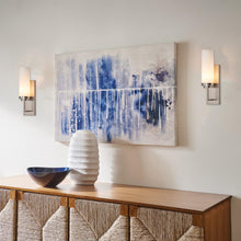 Load image into Gallery viewer, wall-mount-sconce-lighting-brushed-nickel-opal-glass