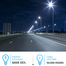 Load image into Gallery viewer, 150w-led-pole-light-with-photocell-5700k-universal-mount-bronze-ac100-277v