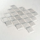 Load image into Gallery viewer, 12 X 12 in. Carrara Thassos White Polished Cube Marble Mosaic Tile