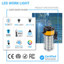 Load image into Gallery viewer, 150w-work-light-fixture-with-cage-5000k-18000-lumens-ip65-rated