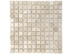 1 X 1 In Ivory Filled & Honed Travertine Mosaic
