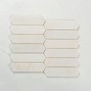 Load image into Gallery viewer, 12 X 12 in. Eastern Polished White 38mm Picket Marble Mosaic Tile