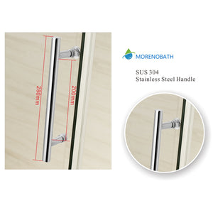 Shower Door - 48" x 80" Bright Chrome
