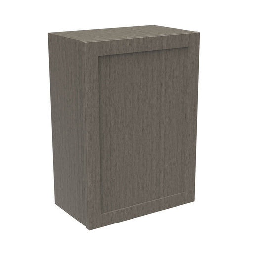 Elegant Smoky Grey - Single Door Wall Cabinet | 21"W x 30"H x 12"D