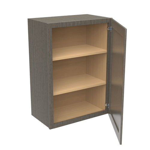 Elegant Smoky Grey - Single Door Wall Cabinet | 21