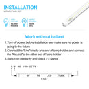Load image into Gallery viewer, T8 8ft LED Tube/Bulb - 48w/40w/36w/32w Wattage Adjustable, 130lm/w, 3000k/4000k/5000k/6500k CCT Changeable, Frosted, FA8 Single Pin, Double End Power - Ballast Bypass