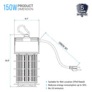 Load image into Gallery viewer, 150w-work-light-fixture-with-cage-5000k-18000-lumens-ip65-rated