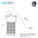 Load image into Gallery viewer, 150w-work-light-fixture-with-cage-5000k-18000-lumens-ip65-rated