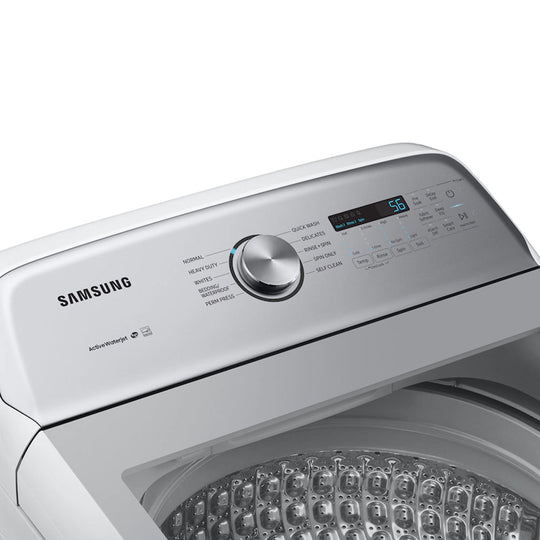 Samsung 5.0 cu. ft. Top Load Washer with Active WaterJet in White