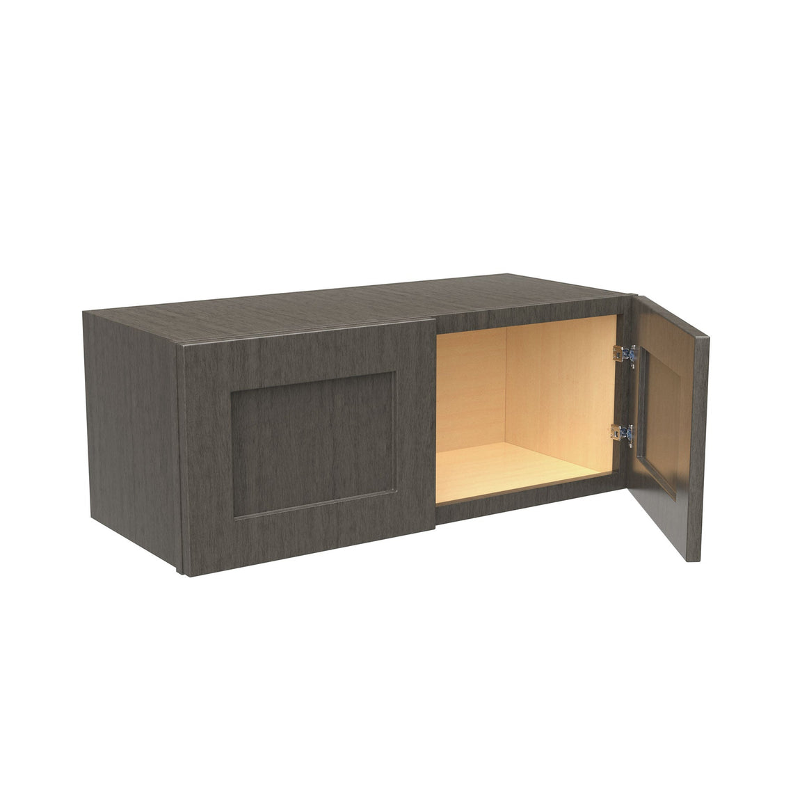 Elegant Smoky Grey - Double Door Wall Cabinet | 30