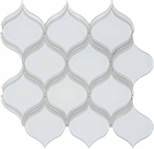 Element Ice Arabesque Glossy Glass Mosaic
