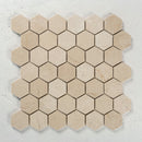 Load image into Gallery viewer, 2 in. Hexagon Crema Marfil Polished Mosaic Tile
