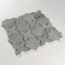 Load image into Gallery viewer, 12 X 12 in. Oceanwood Gray Star Cross Honed Marble Mosaic