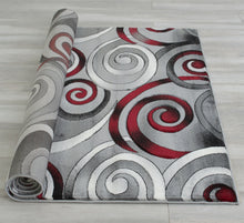 Load image into Gallery viewer, Davincii-414 Area Rugs Rectangle Red 5-X-7