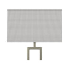 Load image into Gallery viewer, Decorative 61&quot; Floor Lamps, Brushed Nickel &amp; Straight rectangular pure white linen shade, With 1PCS ON-OFF Switch on the lamp holder