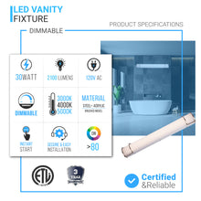 Load image into Gallery viewer, dimmable-led-half-cylinder-vanity-light-fixture