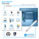 Load image into Gallery viewer, dimmable-led-half-cylinder-vanity-light-fixture