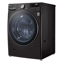 Load image into Gallery viewer, LG 27 in. 5.0 cu. ft. Mega Capacity Black Steel Smart Front Load Washer with TurboWash360, Steam &amp; Wi-Fi Connectivity