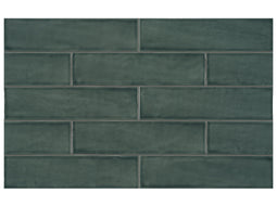 3 x 12 in Teramoda Emerald Glossy Pressed Glazed Ceramic Tile