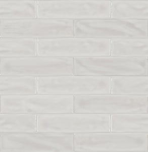 3 x 12 in. Marlow Mist Glossy Pressed Glazed Ceramic Wall Tile