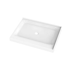 Shower Tray Right Hand - Double threshold - Acrylic and fiberglass - 48 x 36 x 5.5