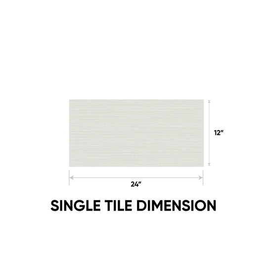 12 x 24 in Zera Annex Bianco Matte Rectified Color Body Porcelain Tile