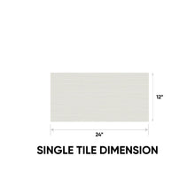 Load image into Gallery viewer, 12 x 24 in Zera Annex Bianco Matte Rectified Color Body Porcelain Tile