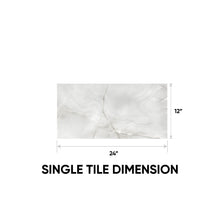 Load image into Gallery viewer, 24 x 48 in. La Marca Onyx Nuvolato Polished Rectified Glazed Porcelain Wall Tile